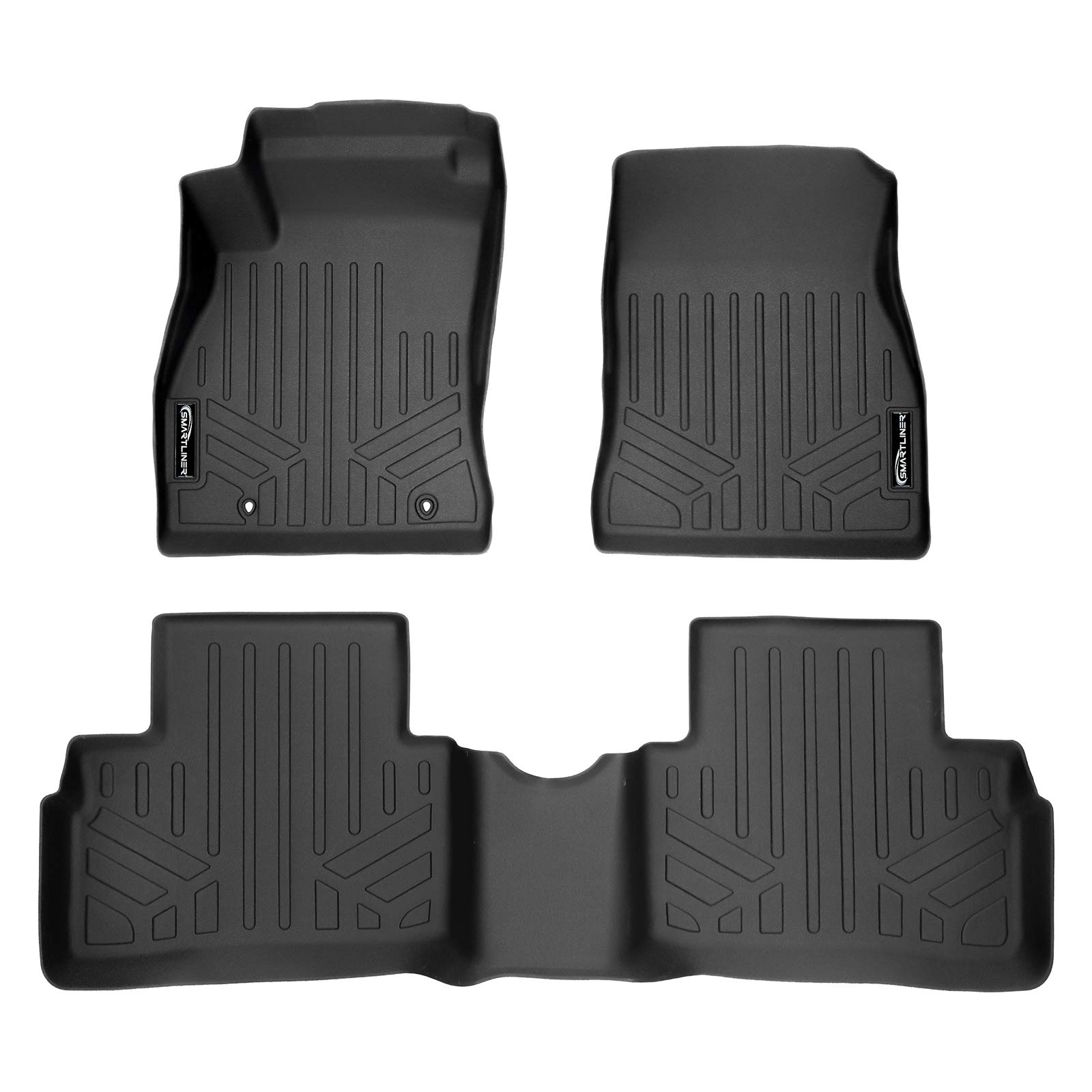 MAX Liner - A0432 B0432 Custom Fit Floor Mats 2 Row Liner Set Black for 2011-2017 Nissan Juke