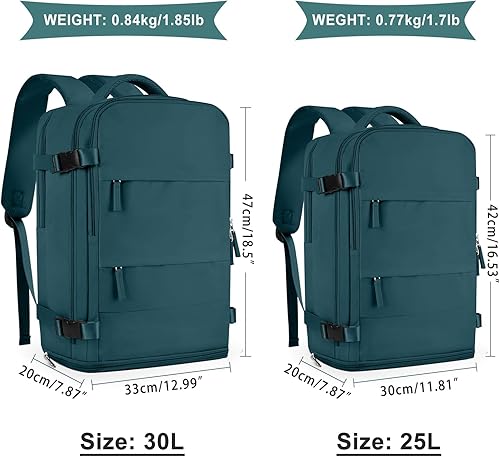 Miniatura 398 de coowoz Mochila de viaje grande para mujeres y hombres,Mochila de transporte,Mochila de senderismo impermeable para deportes al aire libre, Azul, 45