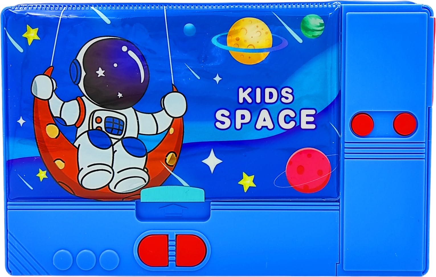 poksi® Pencil Box 19 Space Theme Jumbo Pencil Box- Big Size | Suitable for Girls and Boys Both| Art Plastic Pencil Box (Set of 1, Multicolor) (B0CHFBFW88) Amazon Price History, Amazon Price Tracker