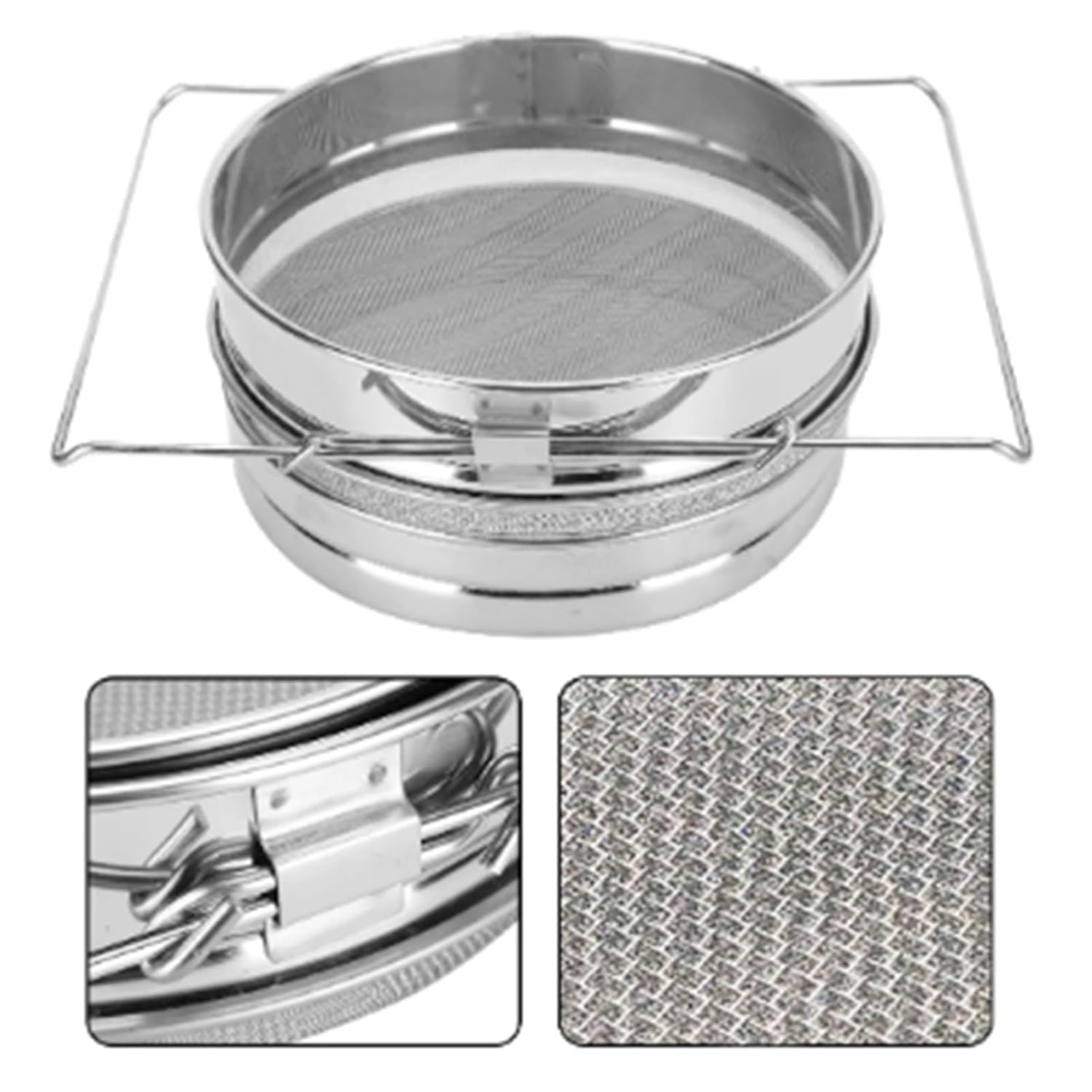 Beekeeping, Bee Honey Filter Double Layer Screen Stainless Steel Beekeeping,for Beekeepers