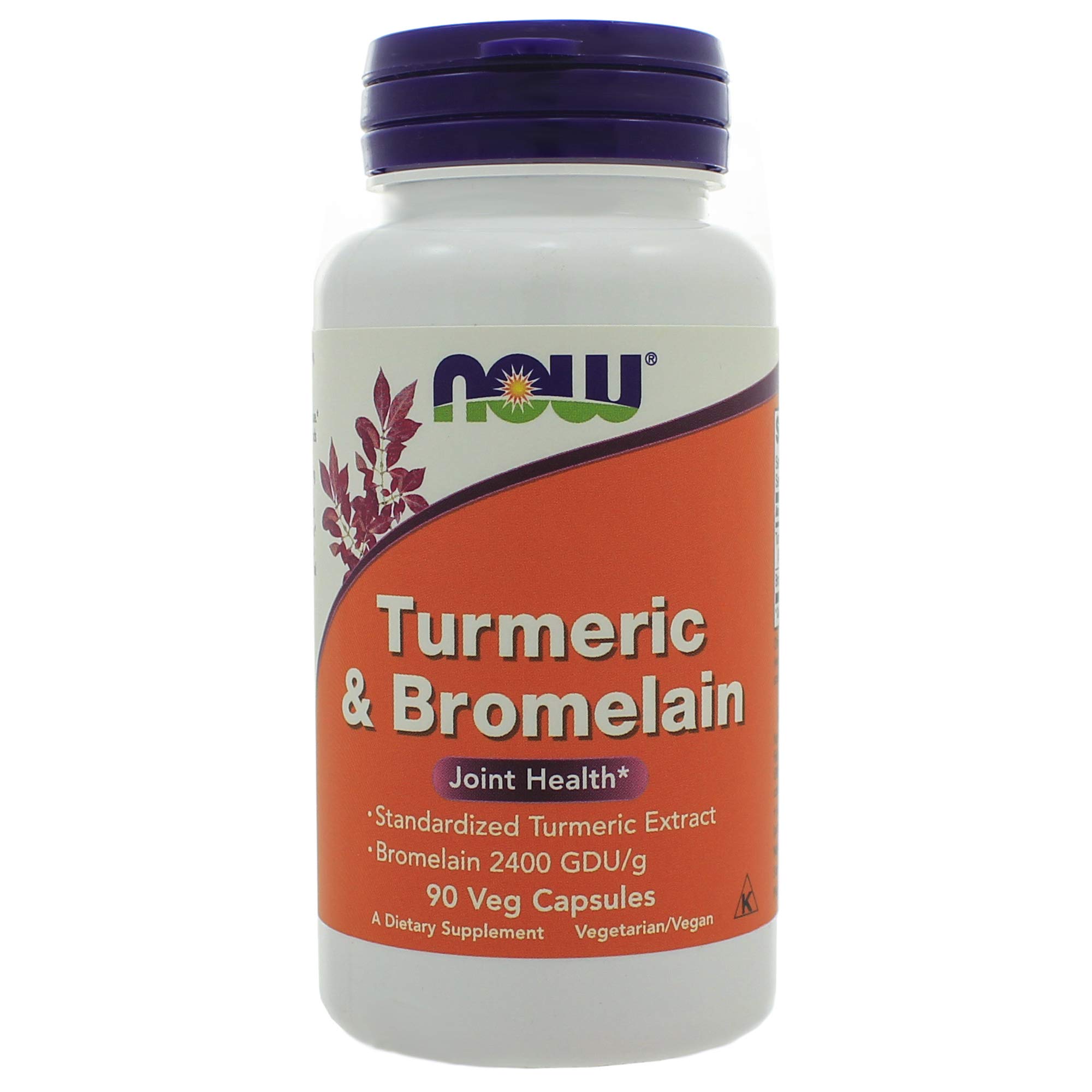 Now Foods Turmeric & Bromelain, 90 Vegetable Capsule (2 Pack) 90 Count (Pack of 2)