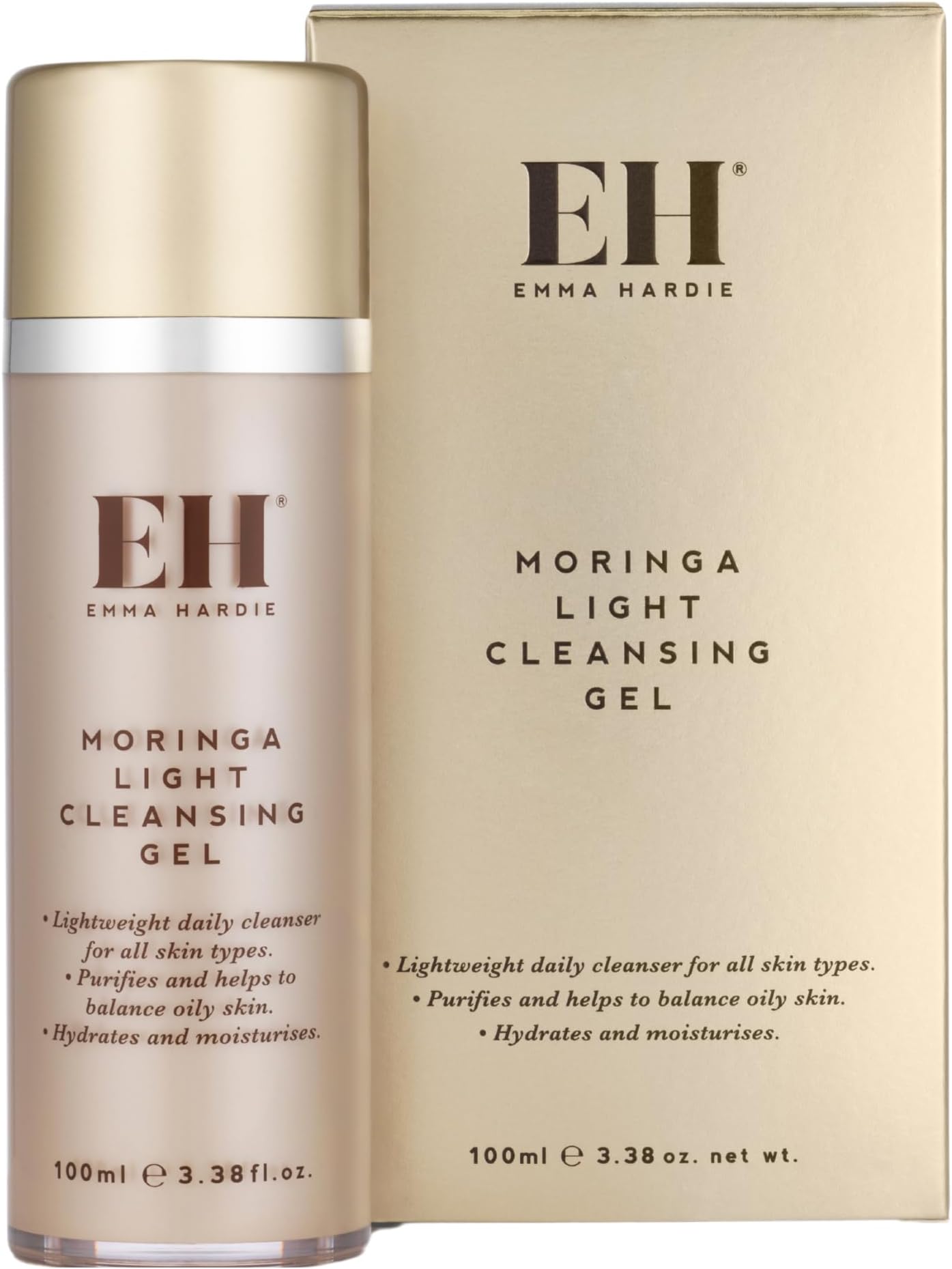100ml Moringa Light Cleansing Gel for Daily Use, Clears, Purifies & Helps to Balance Oily Skin, Hydrates & Moisturises, Also Suitable for All Skin Types, Vegan & Cruelty Free