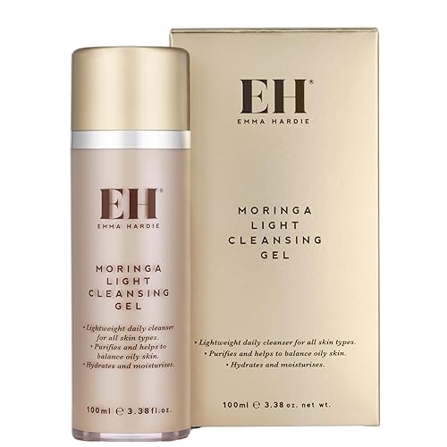 Emma Hardie Gel limpiador ligero de Moringa de 3.4 fl oz para uso diario, limpia, purifica y ayuda a equilibrar la piel grasa, hidrata e hidrata, disponible en Yaxa Costa Rica