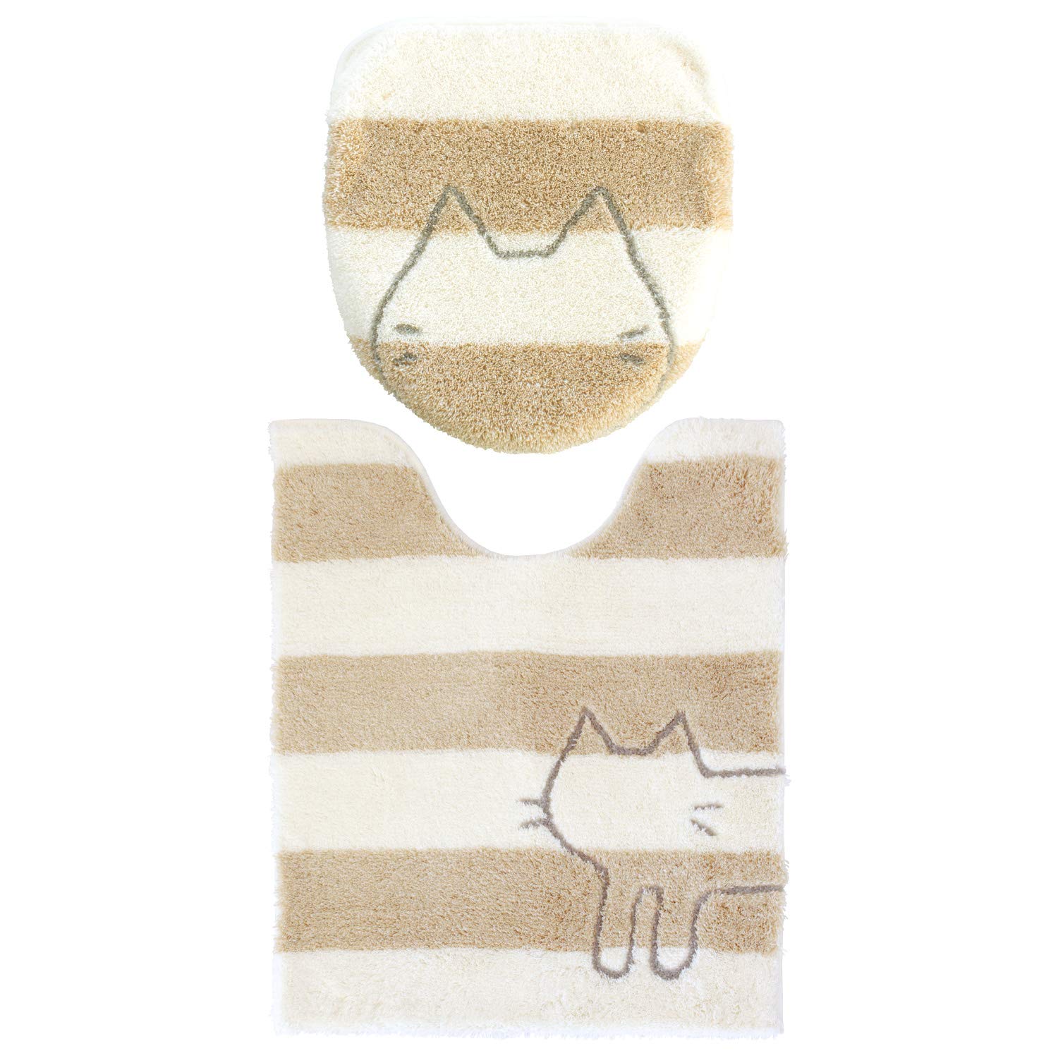 Amazon｜オカ うちねこ トイレ2点セット (ロングトイレマット + ドレ