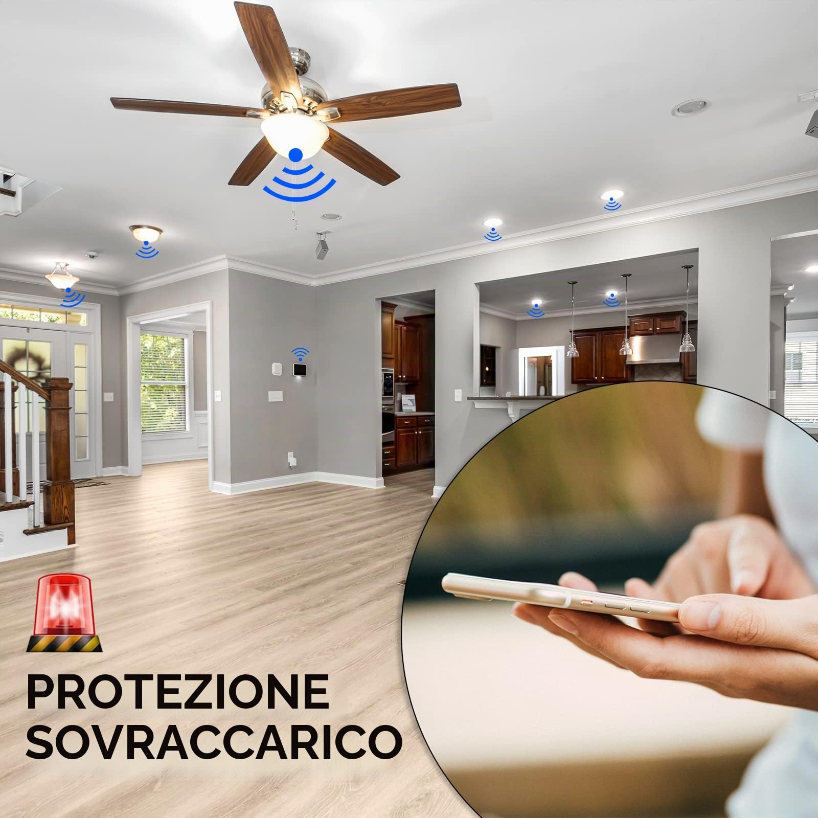 KETOTEK Smart Contatore Energia Elettrica Bidirezionale WiFi Monofase Contatore Elettrico su Guida DIN Contatore di Corrente Digitale LCD Misuratore Consumo Elettrico con APP