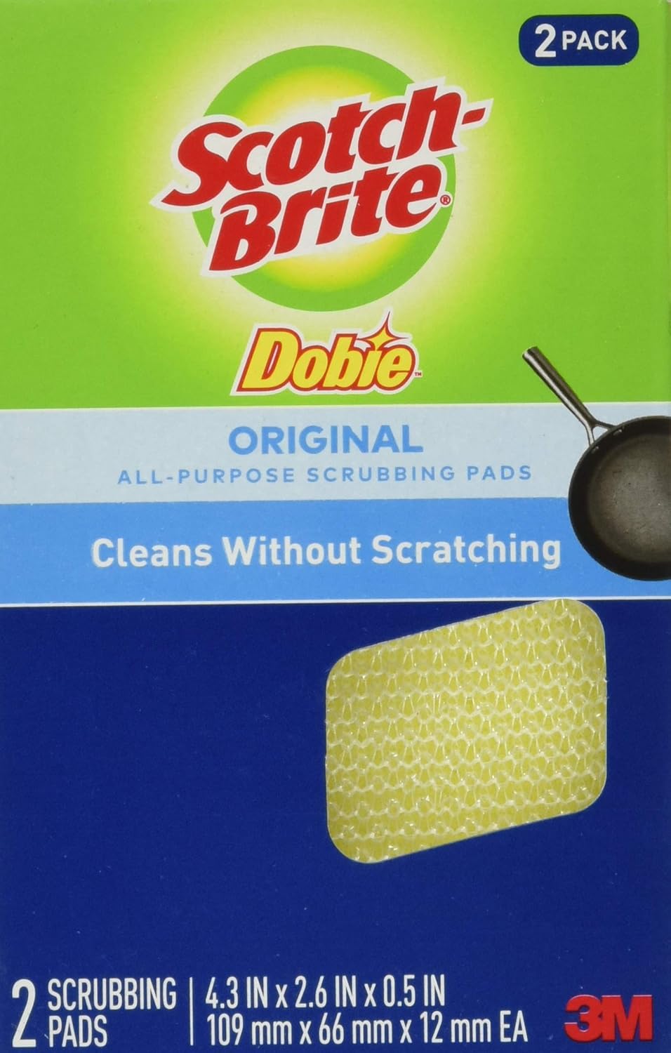 ScotchBrite Dobie Pads, Dobie Sponge for All Purpose