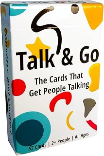 Talk and Go - Conversation Starter Cards for Travel | Take Anywhere Questions for Friends and Family, Ice Breakers That get People Talking, Converse and Connect with Everyone