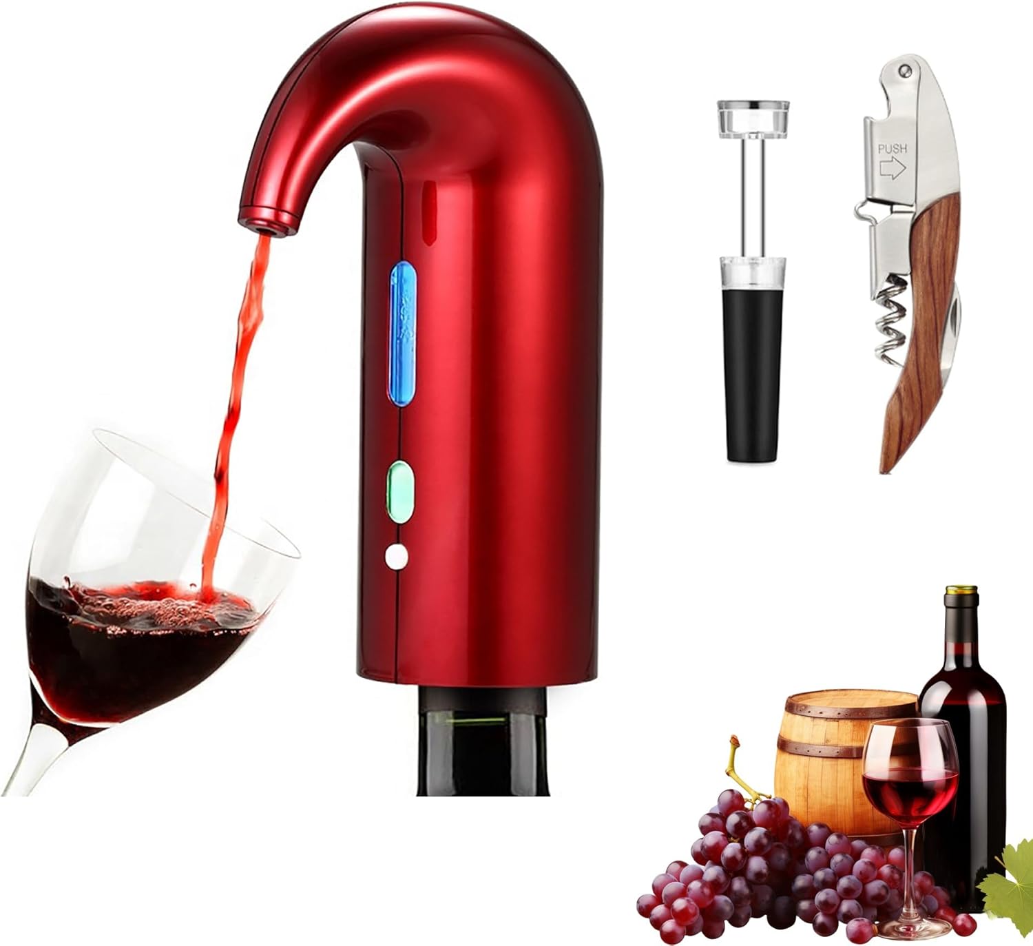 Hotool Electric Wine Aerator, Wine Decanter Pump Dispenser