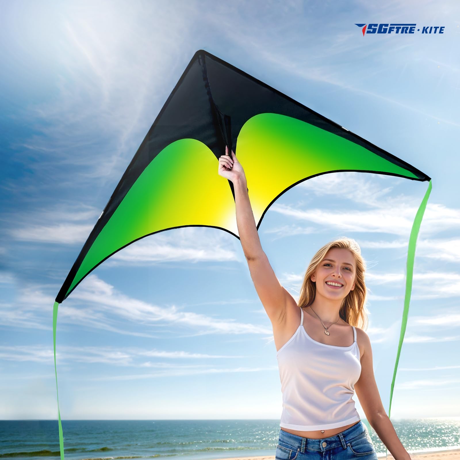 SGftre Lot de 3 cerfs-volants papillon Delta Octopus pour enfants et adultes, facile à voler pour adultes et enfants