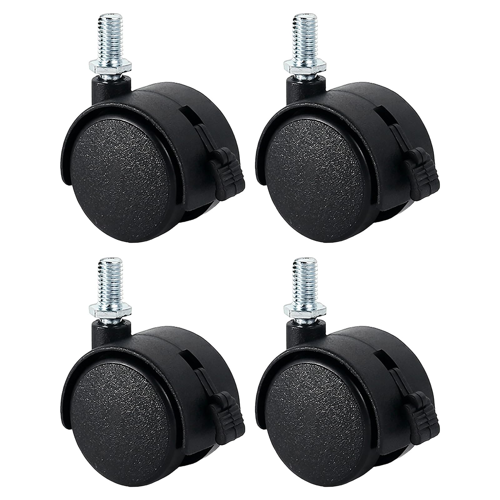 4Pcs Miniature Quiet Casters Universals Furniture Wheel Castors Roller for Easy Mobility Secure Installation Hardware Moving Furniture Casters Pulleys