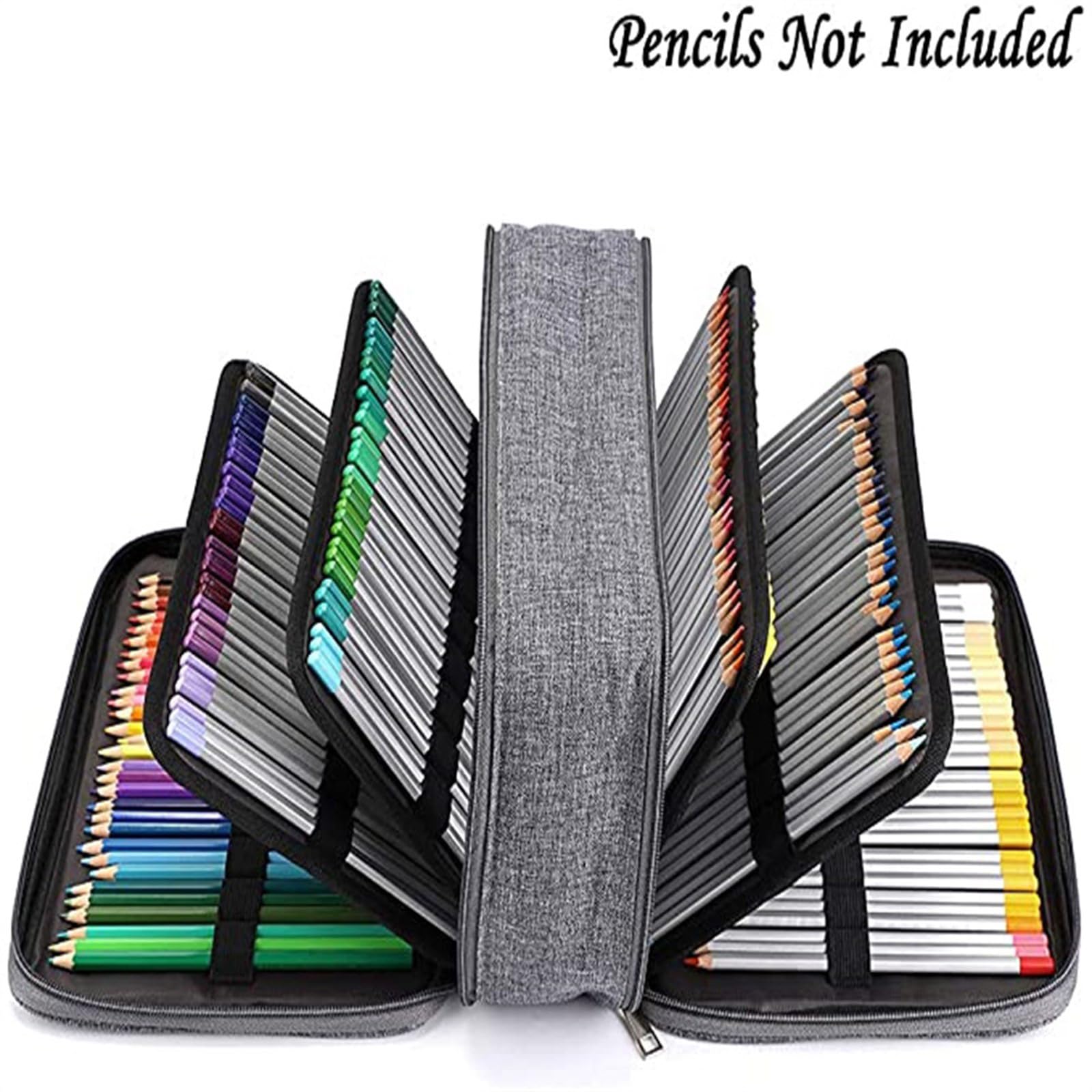 PURPLELILY Astuccio con 300 scomparti, grande capacità, per matite colorate, organizer per matite colorate, Viola, Bellezza di massa