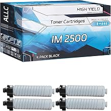 ALLC Compatible for Ricoh IM 2500 Toner Cartridges Work for Ricoh IM 2500 IM 3500 Printers, with Chip, High Yield 25000 Pages, Clear Printing 4 Pack Black