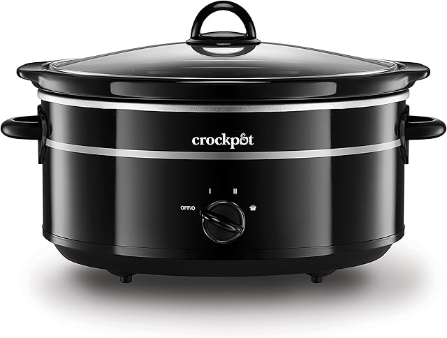 Crock-Pot SCV655B Slow Cooker, Aluminium, 300 W, 6.5 liters, Black