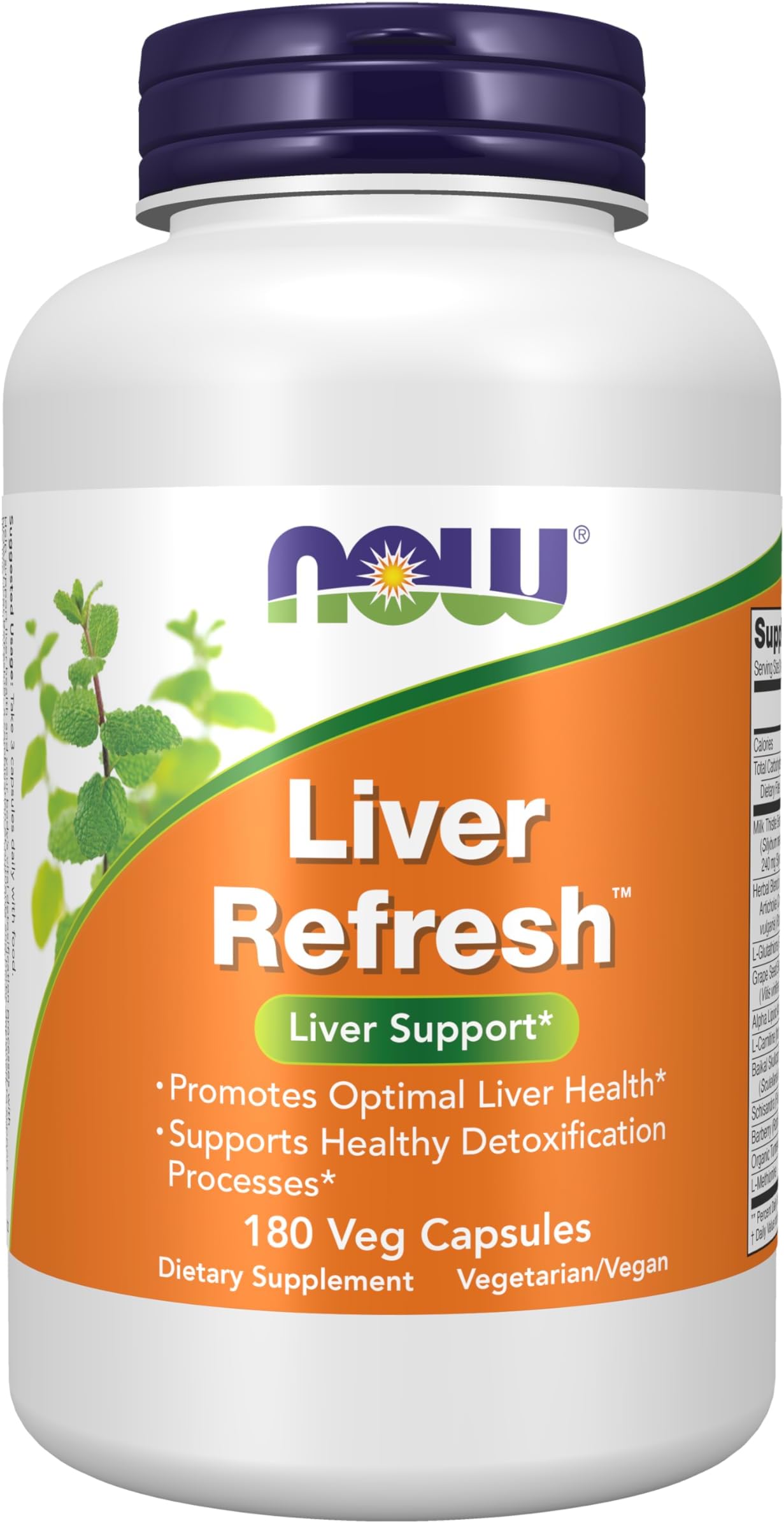 Supplements, Liver Refresh™ with Milk Thistle Extract and unique Herb-Enzyme blend, 180 Veg Capsules