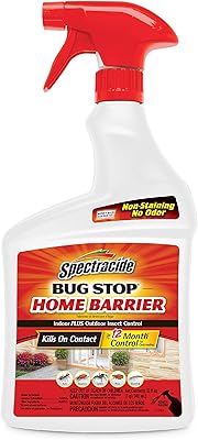 Spectracide Bug Stop Home Barrier, Kills Ants, Roaches and Spiders On Contact, Indoor and Outdoor Insect Control, 32 fl Ou...