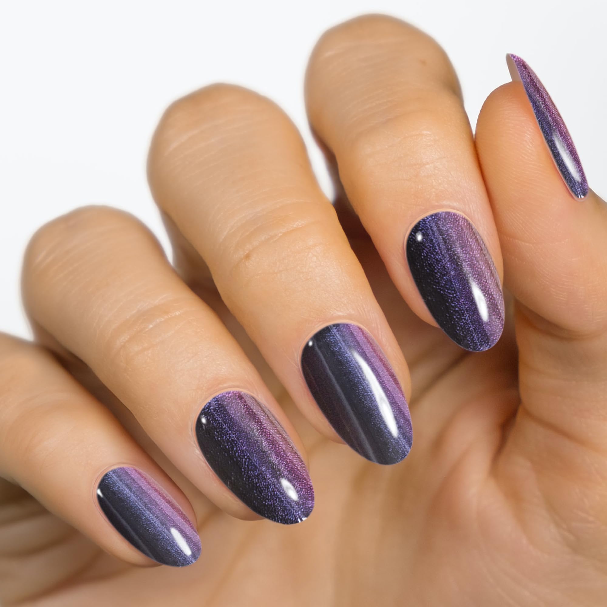 MOYOU LONDON Semi Cured Gel Nail Strips - 20 Pcs. Nail Wraps for Salon-Quality Manicure - Works with Any UV Nail Lamp - Easy to Apply, Trim, & Remove Gel Nail Stickers - Image 2