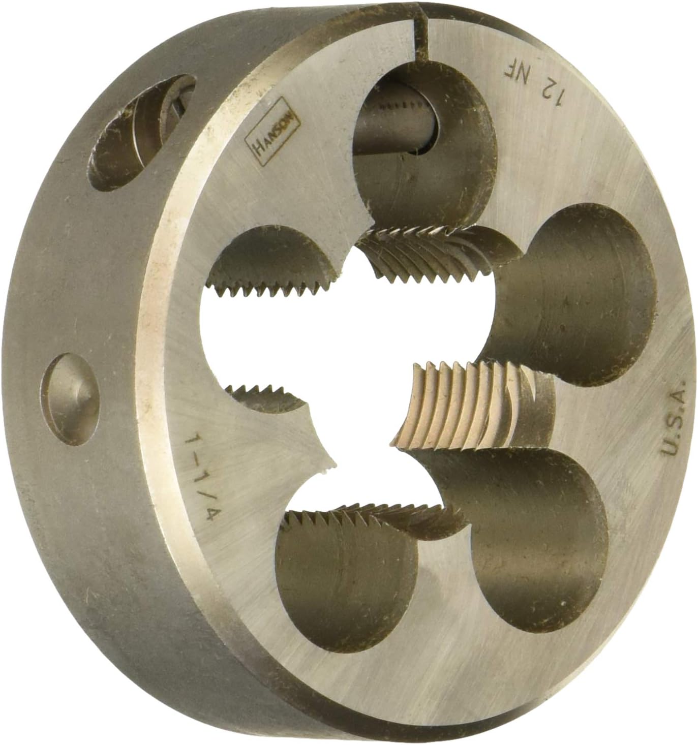 Irwin Tools 4671 Irwin Adj. Round Die-1-1/4"-12 Nf, HCS, Right Hand Die 3" O.D.-Bulk