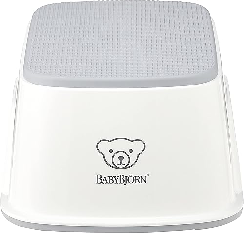 Vista 11 de BabyBjörn Taburete, Blanco/Gris