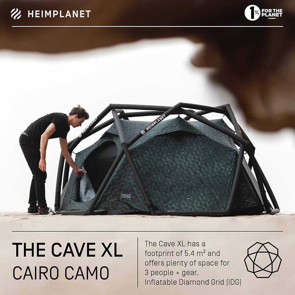HEIMPLANET ハイムプラネット THE CAVE XL Amazon.com : HEIMPLANET The Cave XL Inflatable 3-Person Dome Tent