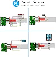 Vista 3 de Adeept Kit de inicio actualizado para Raspberry Pi 4 3 B+ B 3B 3B+ 2B, código Python C, 40 proyectos, kit educativo STEM, kit de iniciación integral