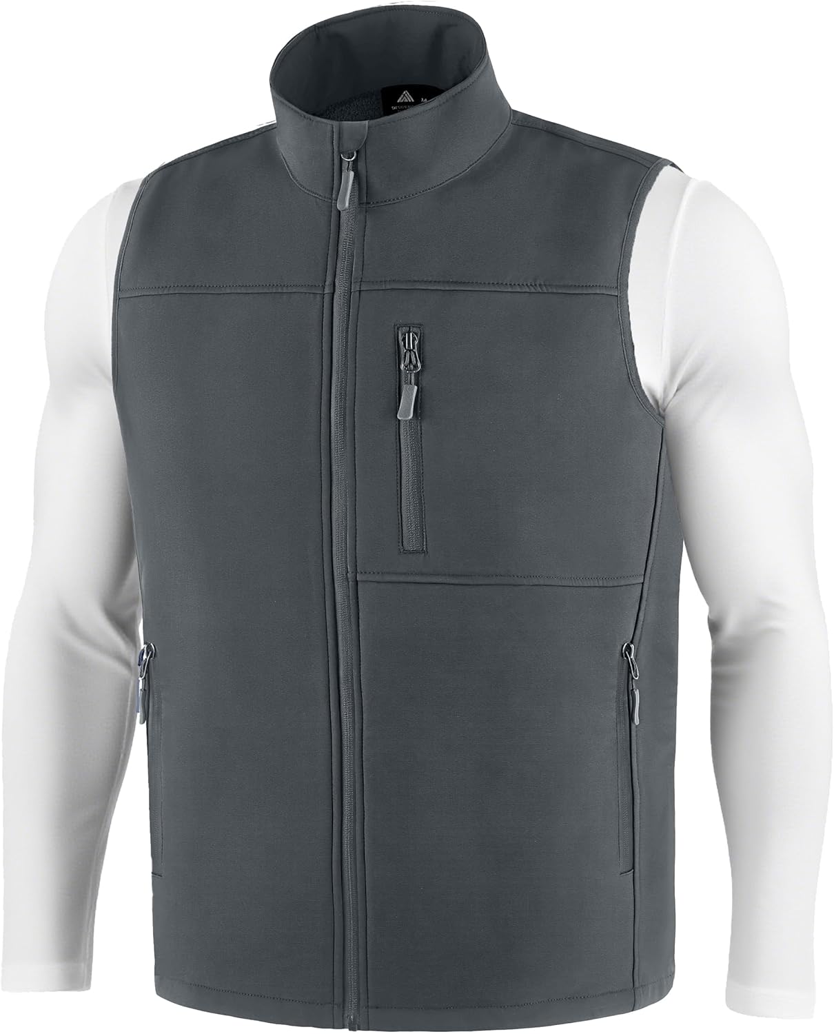 Mens Waterproof Golf Vest Fleece Lined Warm Outerwear Softshell Windproof Sleeveles...