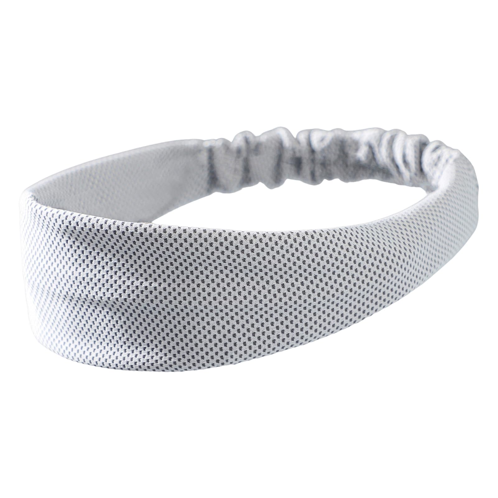 Porceosy Sports Headband for Women & Men - Breathable Elastic Hairband, Moisture Wicking Sweatband for Running, Cycling, Gym & Yoga Grey
