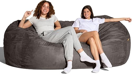 Miniatura 7 de Puff/tumbona gigante Saxx de la marca Jaxx, Espuma, Carbón Carbón vegetal,Camello,Chocolate,Negro -,Gris,Marfil,Terciopelo negro exuberante,Verde