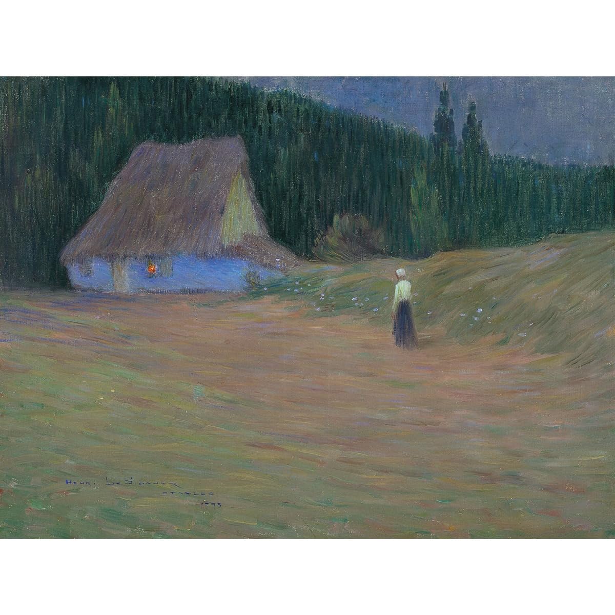 Impression sur toile décorative roulée forêt Etaples 1893 ARTICULOZY - 2
