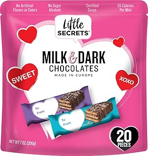 Little Secerets Seasonal Chocolates | Made in Europe | Nothing Artificial & No Sugar Alcohols | Sustainable Cocoa (7 Ounce (Pack of 1), Easter Milk & Dark Chocolate Wafers)