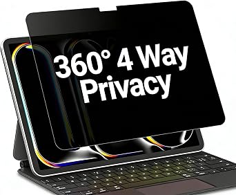 4-Way 360  Privacy Matte Screen Protector for Samsung Galaxy Tab S8 2022/Tab S7 2020 11 inch, Anti-Fingerprint Bubble-Free Anti Blue Light Glare, High Sensitive, Easy Install