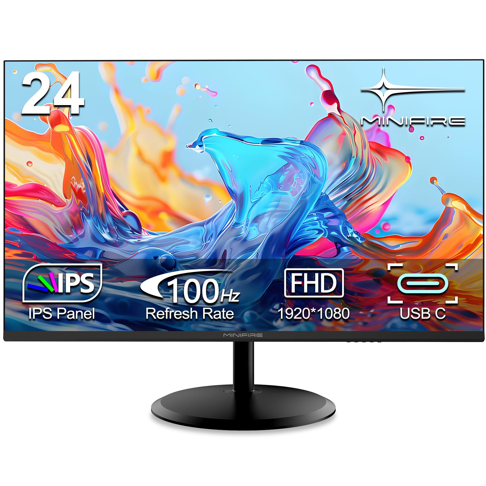Minifire Pantalla PC de 24 pulgadas, VA,FHD(1920x1080), 120Hz, sRGB 110% (MF24X3AC)