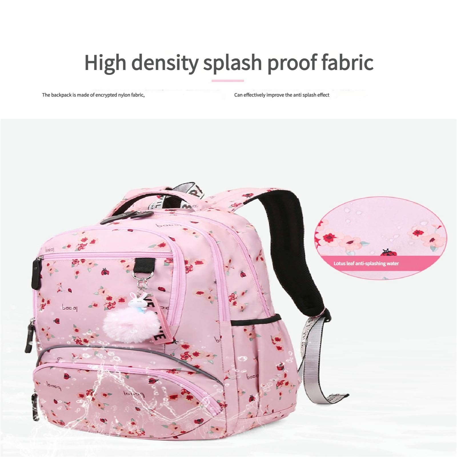 Plecak szkolny, gimnazjalny i podróżny Wodoodporny licznik z przegródkami - Sakura Black-16 cali