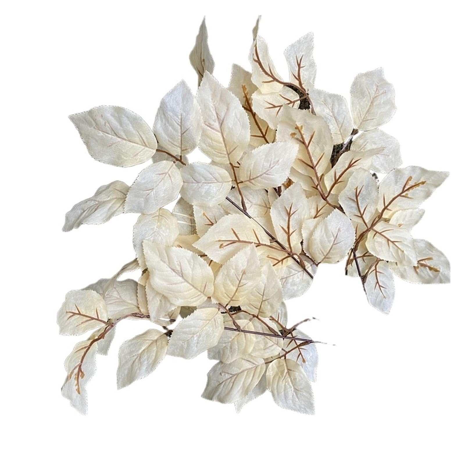 5/6PCS Wedding Decor Pink Silk Bouquet Simulation Plants Auditorium Decoration Artificial Green Plant Leaf Fake Flower(Champagne,6pcs)