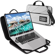 17.3 Inch Laptop Case Hard Shell, Protective Laptop Carrying Case with Stand for Heat Dissipation