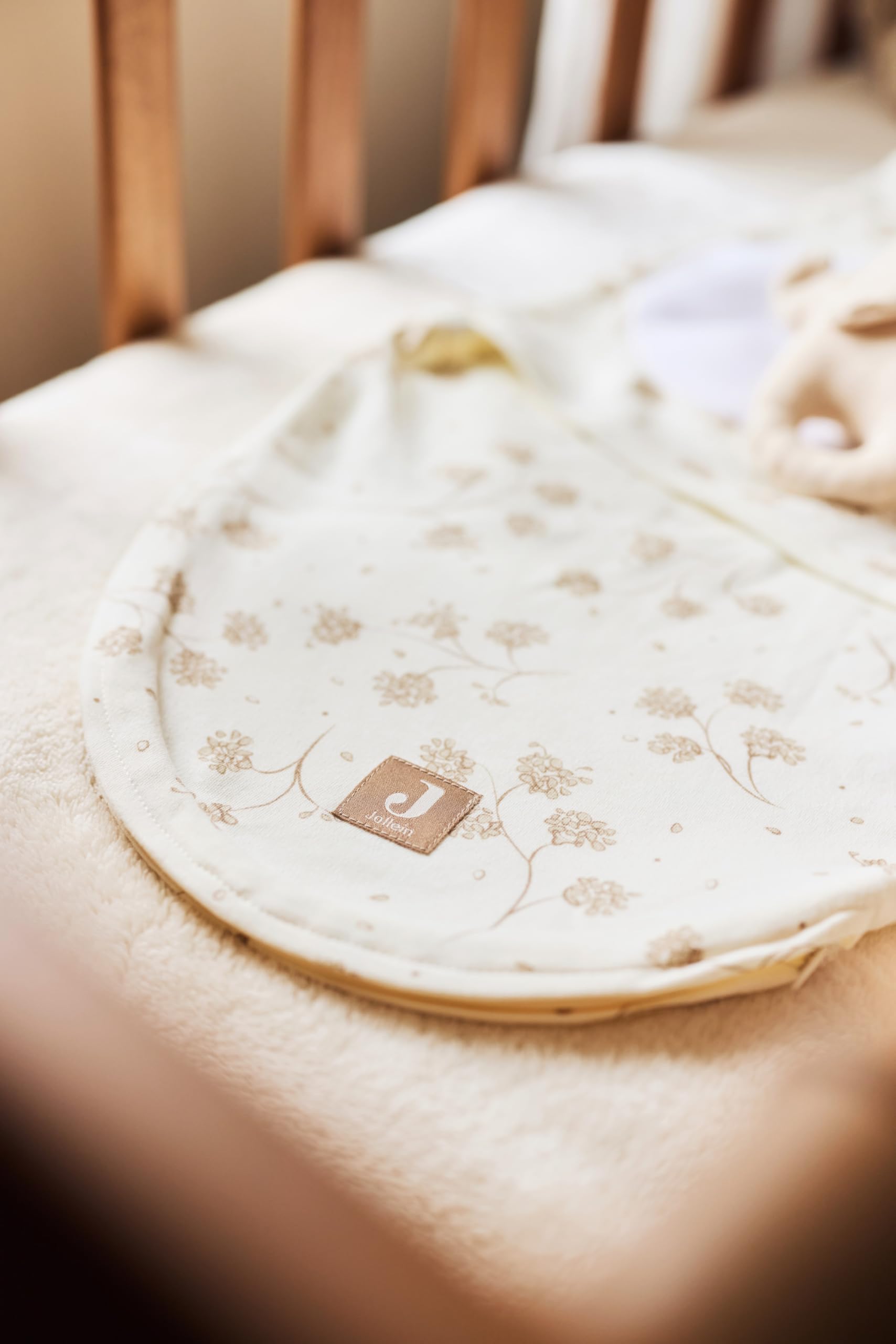 Jollein Manta para bebé Basic - Jersey/Sherpa - Oatmeal - 100x150cm - 100% Algodón - para Cuna - 1.0 TOG - Certificación Oeko-Tex