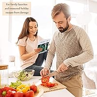 Vista 5 de Boao 200 protectores de tarjetas de recetas de 5 x 3 pulgadas, fundas para tarjetas de recetas, protectores de plástico para libros de cocina