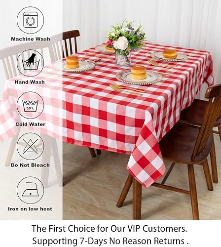 Miniatura 47 de Camino de mesa a cuadros de búfalo de 13 x 72 pulgadas, camino de mesa de Navidad a cuadros rojos y negros, camino de mesa a cuadros para cenas