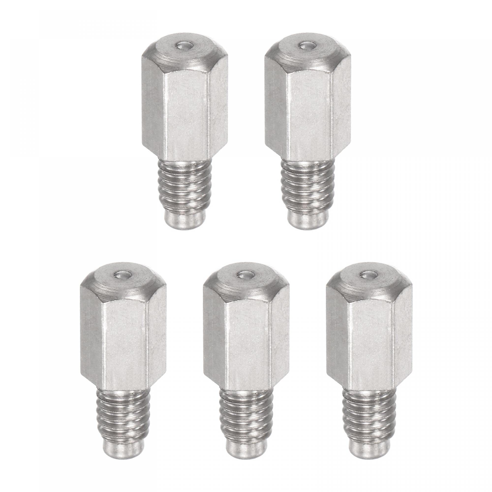 uxcell Brass Straight Grease Fitting M3 x 0.5mm Thread Hydraulic Grease Fitting Accessories, 5Pcs