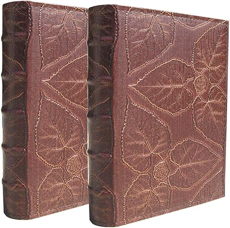 Amazon Com Zzkoko Photo Album 4x6 Each Holds 0 Photos Pu Leather Cover Old Brown Family Kids Photo Albums 2 Pack Home Kitchen