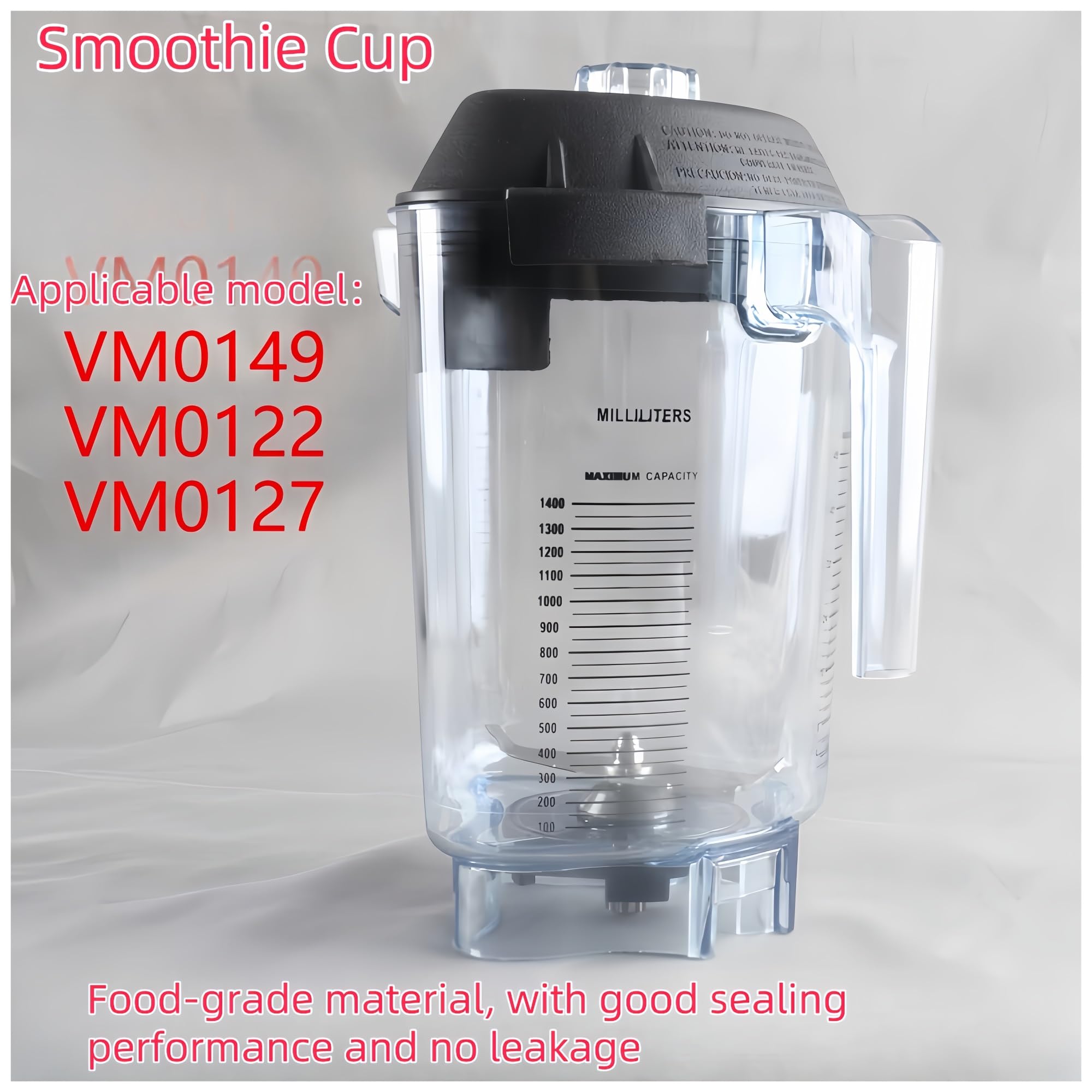 [Compatible con la licuadora Vitamix] Repuesto de vaso for licuadora VM0149/VM0122/0127, vaso for licuadora con juego de cuchillas, vaso for bebidas frías de Tritan de grado alimenticio, vaso for licu