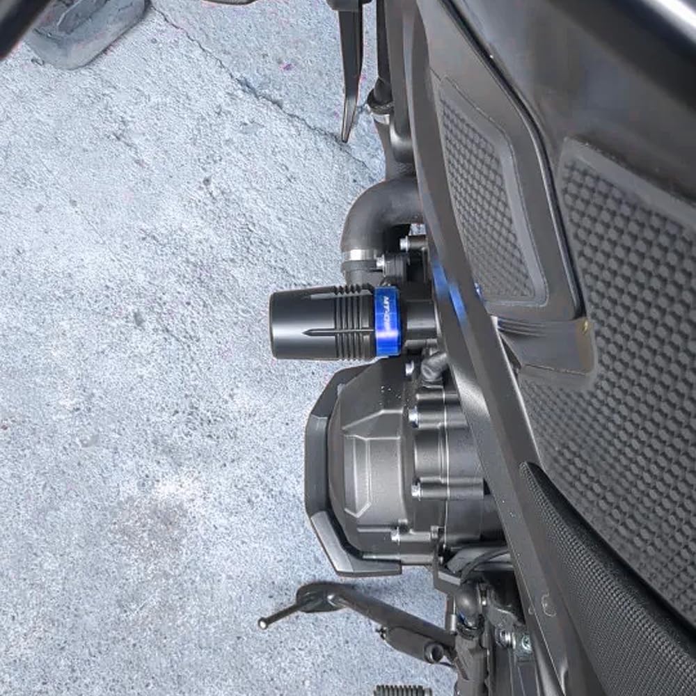 Para Yamaha MT09 MT 09 MT-09 SP 2021-2025 Accesorio para motocicleta Protección contra caídas Protección contra colisiones Marco Deslizador mt09 Protección anticolisión (Azul)