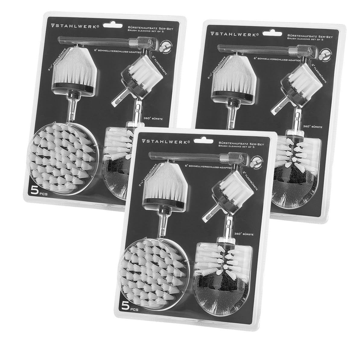STAHLWERK Bürsten-Aufsatz Set Detailing