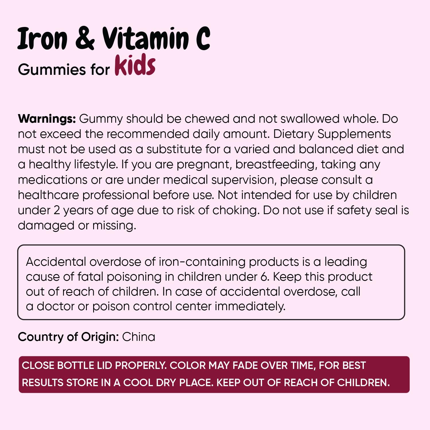 maxmedix Kids Iron with Vitamin C Gummies |120 Count, 4 Month Supply, Vegan — Amazon image 6