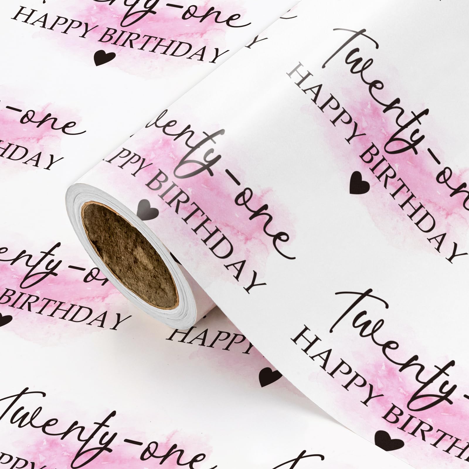 Amazon.com: WRAPAHOLIC 21st Birthday Wrapping Paper Roll - Mini Roll ...