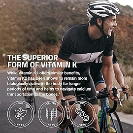 Bronson Vitamin K2 as MK-7 Menaquinone 100 mcg Non-GMO, 120 Capsules