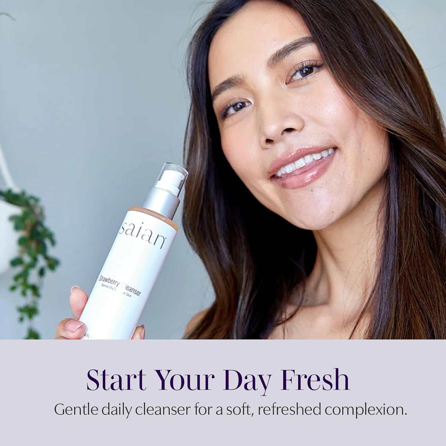 Saian Strawberry Cleanser 4oz – Gentle Daily Facewash & Makeup Remover for Normal, Dry, and Sensitive Skin | Hydrating, Non-Irritating Facial Cleanser | Exfoliating, Moisturizing, Soothing & Purifying - Image 5