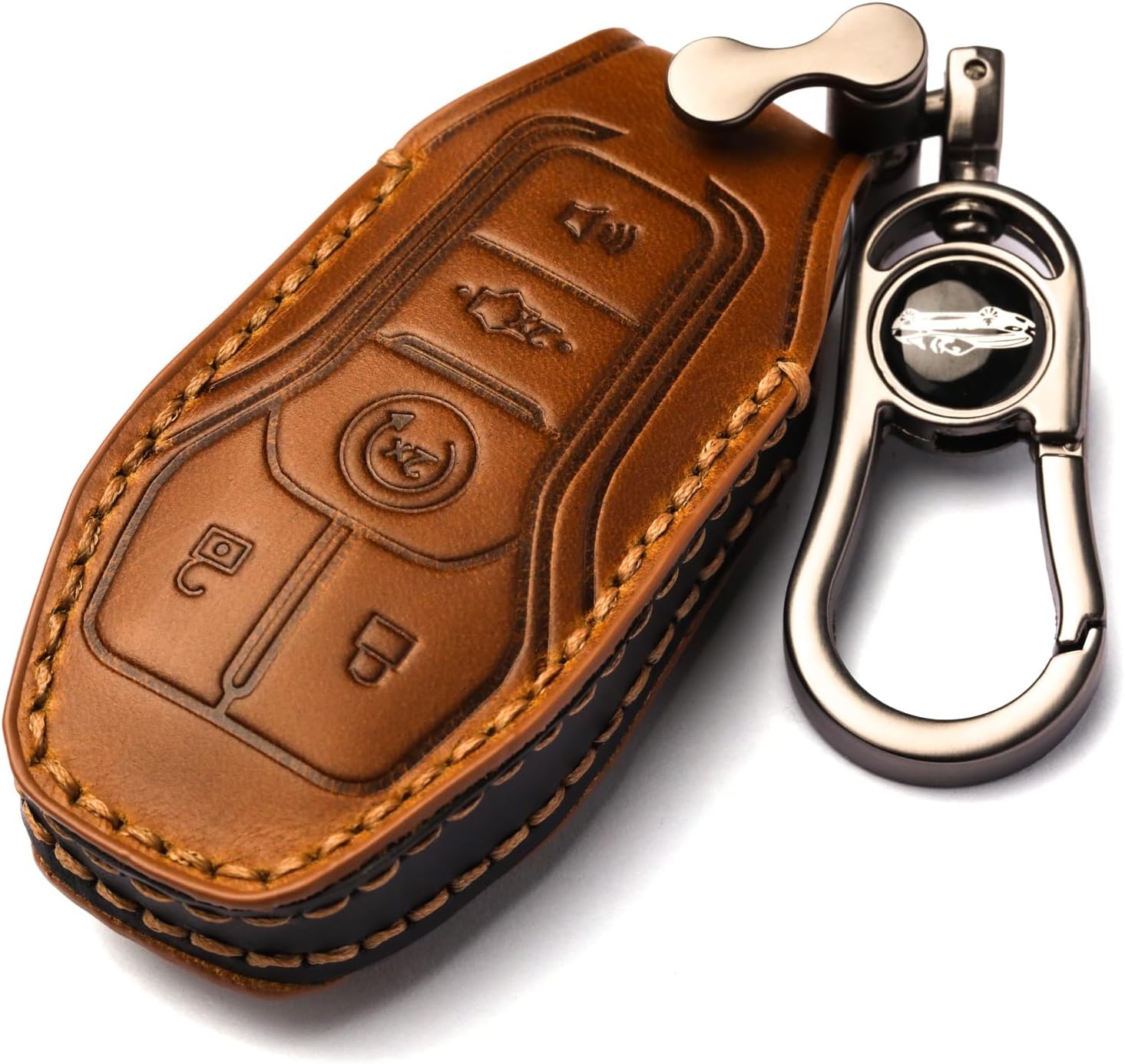 Car Key Fob Cover Key Shell Compatible with Ford Mustang, F-150, Explorer, Focus; older models of Lincoln MAZ MKC MKX
