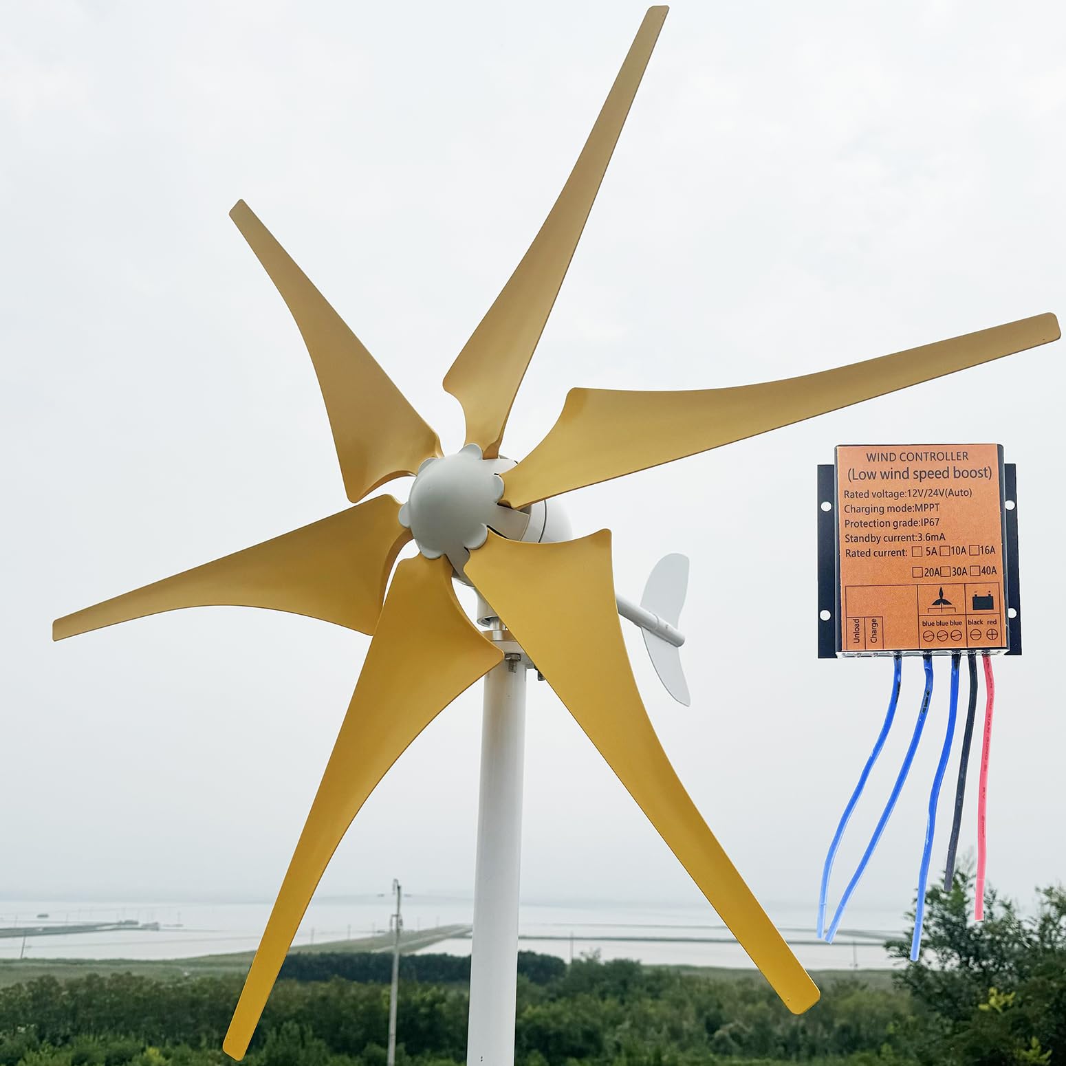 Amazon.com: ZHOZHUT 800W-1200W Wind Turbine Kit 12V / 24V / 48V