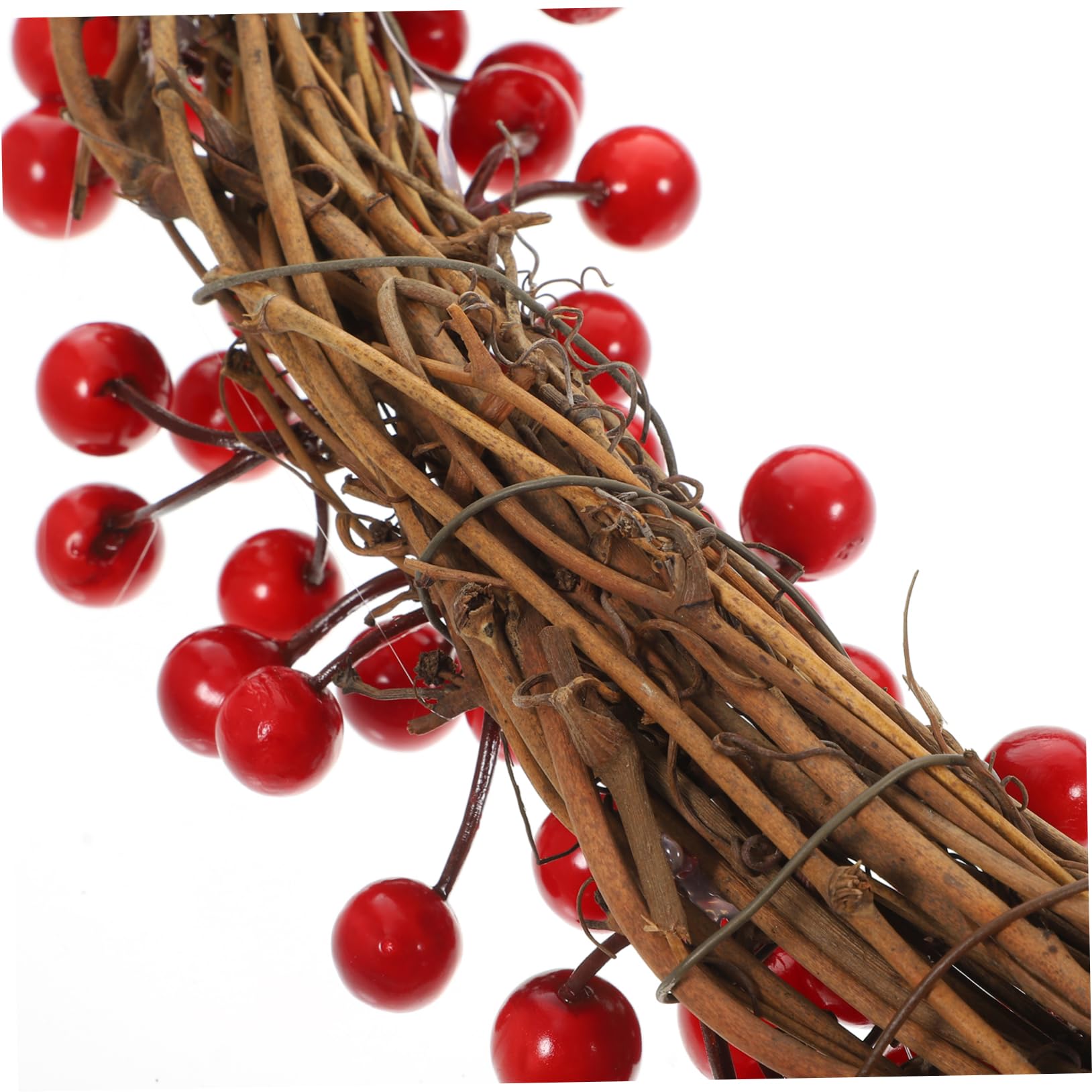BESPORTBLE Couronne de Noël Décorative avec Baies Couronne à Suspendre pour Porte Entrée Décoration Murale Artificielle pour Noël
