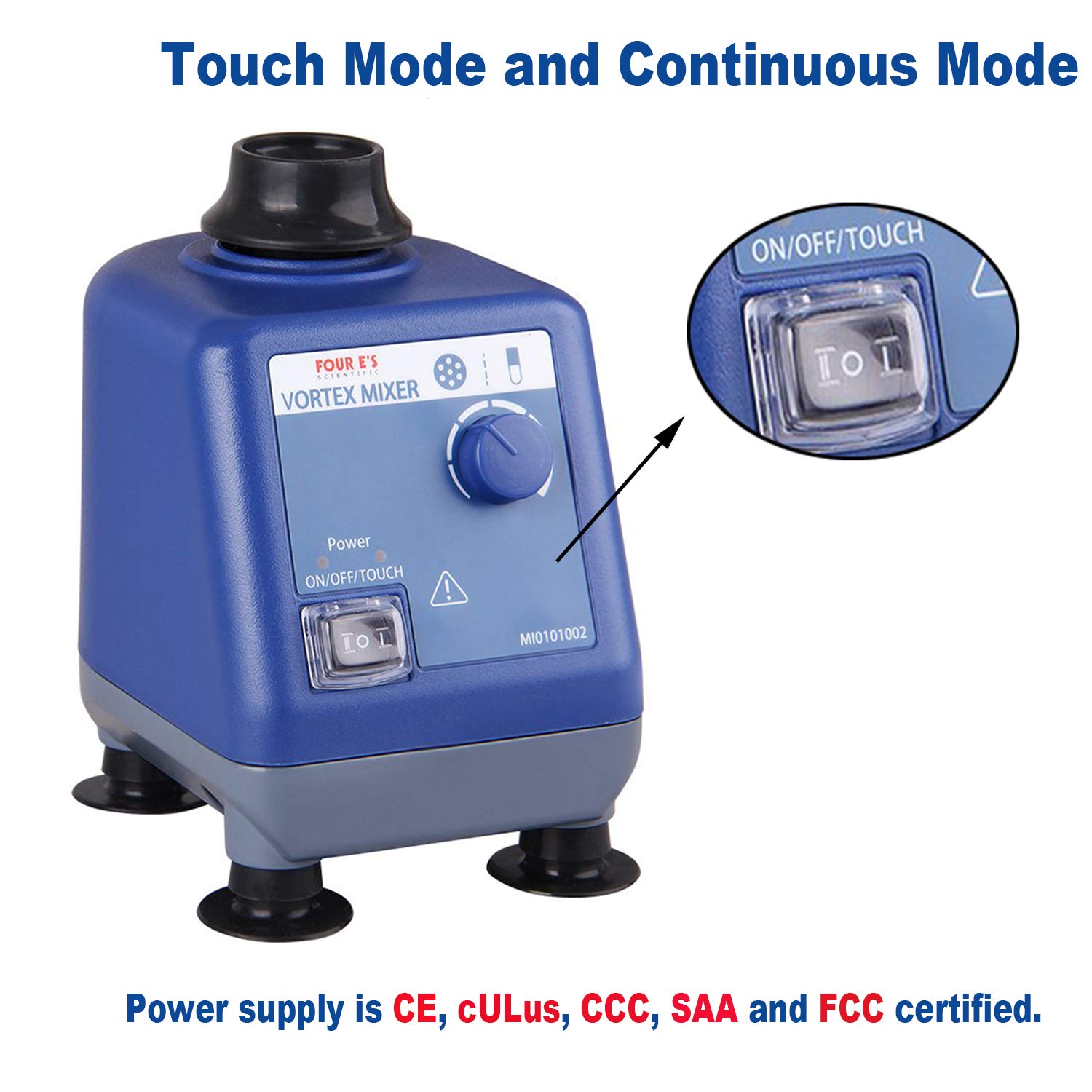 Four E's Scientific Laboratory Vortex Mixer Speed 03000rpm, Touch